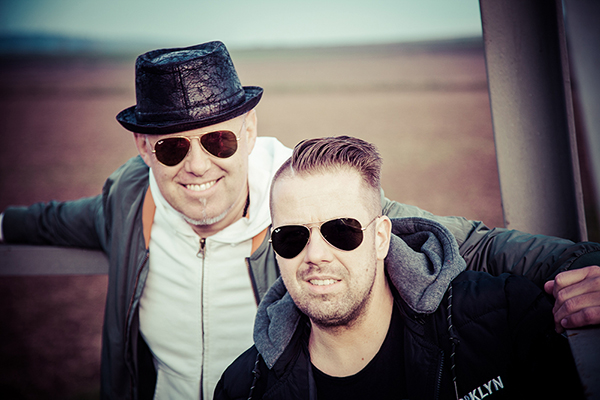 Micha Schrodt aka Jan de Vice and Jp Silence at a photo shooting in karben germany.